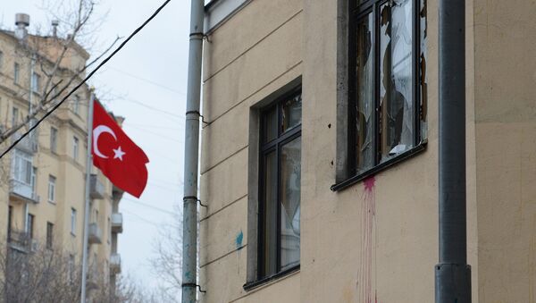 Акция протеста в Москве против действий ВВС Турции - Sputnik Литва