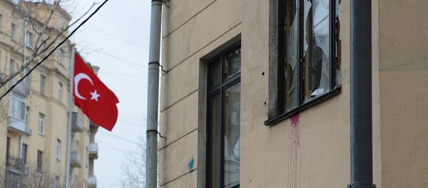 Акция протеста в Москве против действий ВВС Турции Акция протеста в Москве против действий ВВС Турции - Sputnik Литва