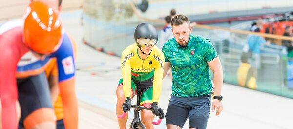 Велосипедистка Симона Крупецкайте из Литвы во время Олимпийских игр в Рио - Sputnik Литва