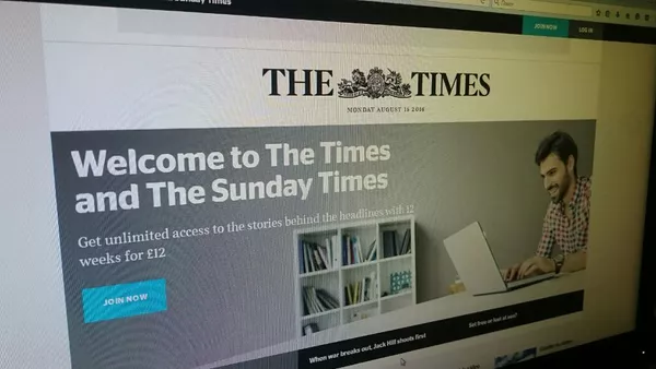 Сайт газеты The Sunday Times - Sputnik Lietuva