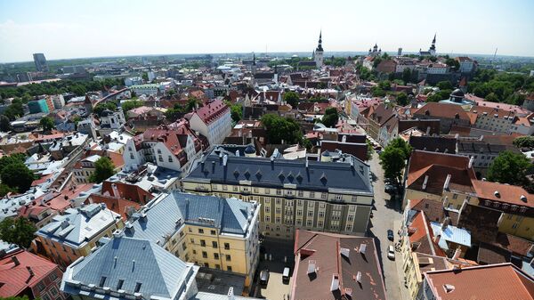 Таллин — вид на Старый город, архивное фото - Sputnik Литва