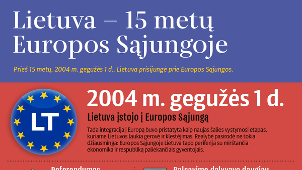 Lietuva — 15 metų Europos Sąjungoje - Sputnik Lietuva