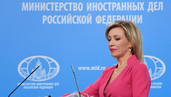 Oficiali Rusijos URM atstovė Marija Zacharova  - Sputnik Lietuva