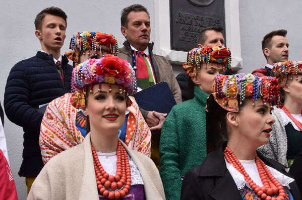 В Вильнюсе состоялось торжественное шествие поляков в честь первой письменной конституции Полонии - Sputnik Lietuva