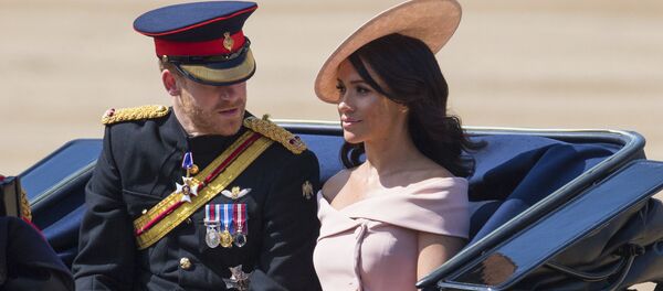 Принц Гарри с женой Меган Маркл, архивное фото - Sputnik Литва