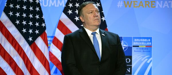 Государственный секретарь США, бывший директор Центрального разведывательного управления (ЦРУ) США Майк Помпео Государственный секретарь США, бывший директор Центрального разведывательного управления (ЦРУ) США Майк Помпео - Sputnik Lietuva