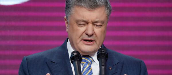 Действующий президент Украины Петр Порошенко, 21 апреля 2019 года - Sputnik Lietuva