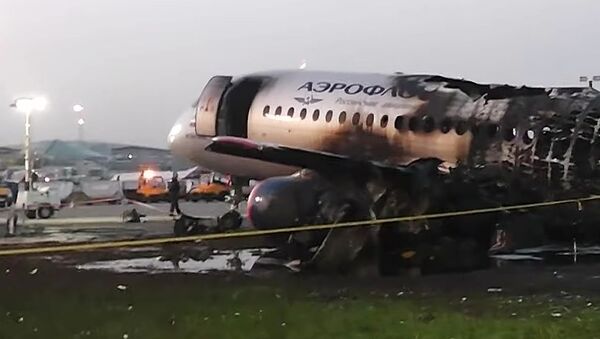Следственные действия на месте аварийной посадки самолёта в аэропорту Шереметьево, архивное фото - Sputnik Lietuva