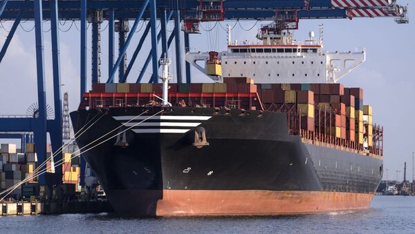 Погрузка контейнеров в порту Клайпеды, архивное фото - Sputnik Литва