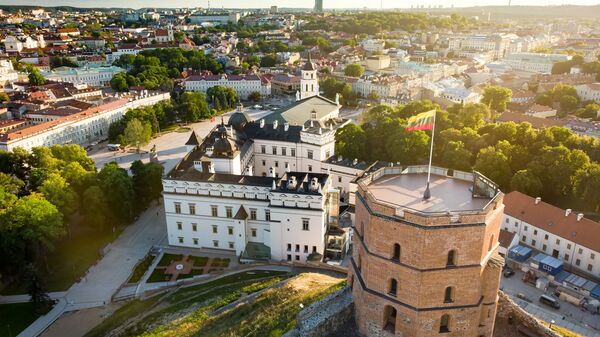 Панорама Вильнюса, Башня Гедиминаса, архивное фото - Sputnik Литва