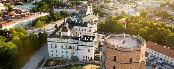 Панорама Вильнюса, Башня Гедиминаса, архивное фото - Sputnik Литва