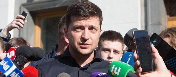 Избранный президент Украины Владимир Зеленский, архивное фото - Sputnik Литва