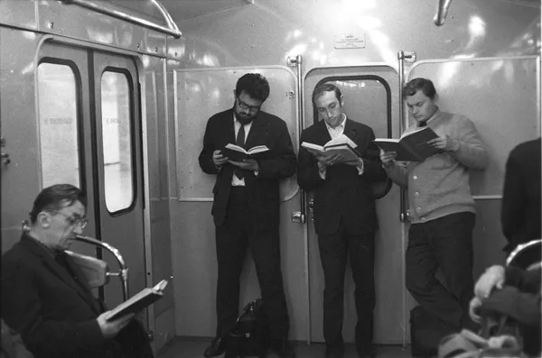 Пассажиры московского метрополитена, 1973 год Пассажиры московского метрополитена, 1973 год