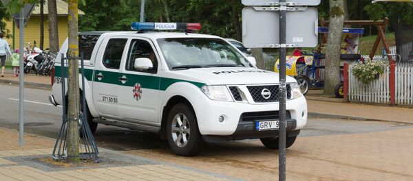 Полицейская машина, Паланга, Литва, архивное фото  - Sputnik Литва