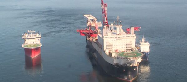 Укладка труб Северного потока - 2 в Балтийском море - Sputnik Литва