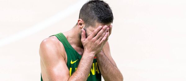 Литовский баскетболист во время Олимпийских игр в Рио - Sputnik Литва