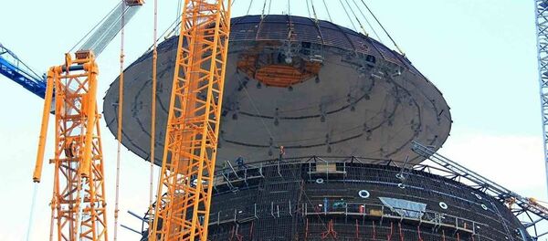 Строительство БелАЭС, архивное фото - Sputnik Литва