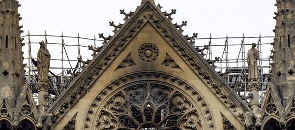 Последствия пожара в соборе Парижской Богоматери - Sputnik Lietuva