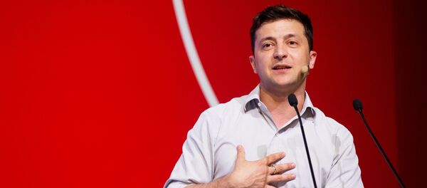 Выступление президента Украины Владимира Зеленского Выступление президента Украины Владимира Зеленского - Sputnik Литва