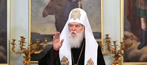 Экс-глава Украинской православной церкви Киевского патриархата патриарх Филарет, архивное фото - Sputnik Литва