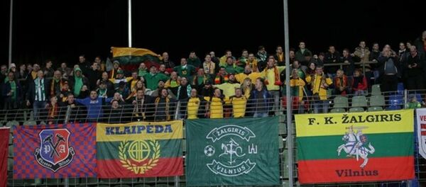 Трибуна литовских болельщиков, архивное фото Трибуна литовских болельщиков, архивное фото - Sputnik Литва