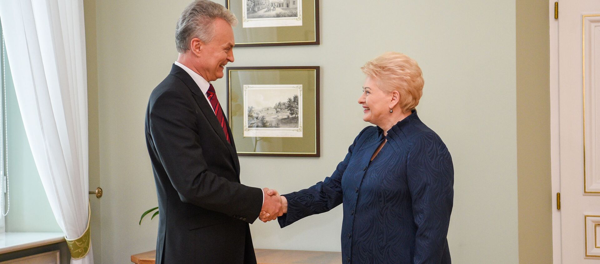 Президент Литвы Даля Грибаускайте встретилась с новоизбранным президентом Гитанасом Науседой - Sputnik Литва, 1920, 31.03.2021