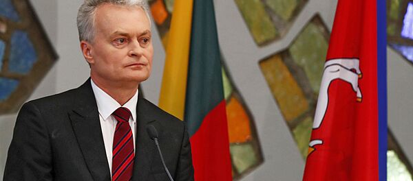 Новоизбранный президент Литвы Гитанас Науседа отвечает на вопросы СМИ в Вильнюсе, Литва, 27 мая 2019 года - Sputnik Литва