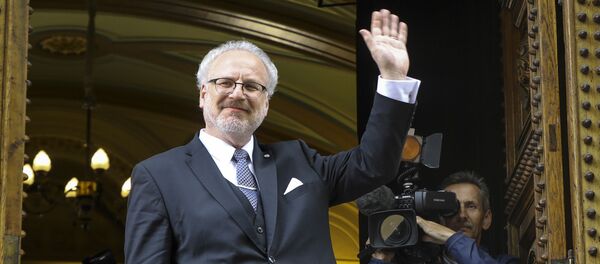 Вновь избранный президент Латвии Эгилс Левитс, 29 мая 2019 года - Sputnik Литва