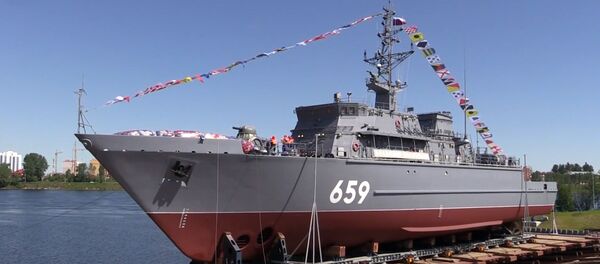Корабль противоминной обороны “Владимир Емельянов” спущен на воду - Sputnik Lietuva