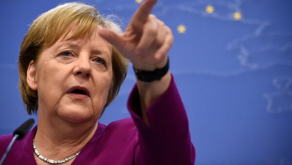 Канцлер ФРГ Ангела Меркель во время саммита лидеров стран ЕС, 28 мая 2019 года - Sputnik Литва