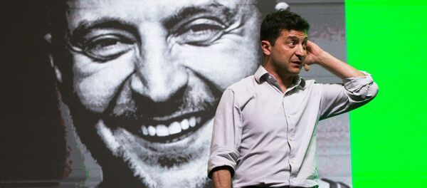 Президент Украины Владимир Зеленский на iForum-2019 в Киеве, архивное фото - Sputnik Литва