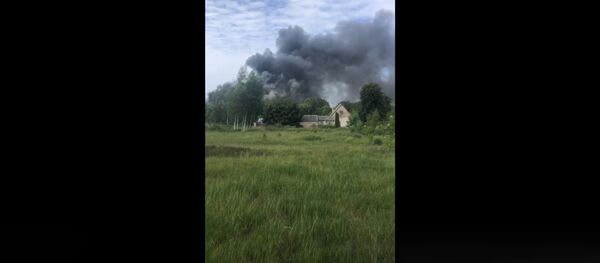 Пожар на лакокрасочном заводе под Калининградом перекинулся на соседний цех - Sputnik Lietuva