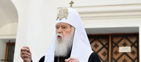 Бывший глава неканонической Украинской православной церкви Киевского патриархата Филарет Денисенко, архивное фото  - Sputnik Литва