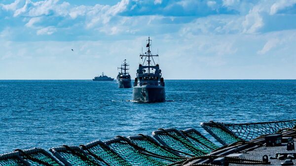 Многонациональные корабли проходят Балтийское море во время ежегодных учений BALTOPS - 2019, 9 июня 2019 года - Sputnik Lietuva