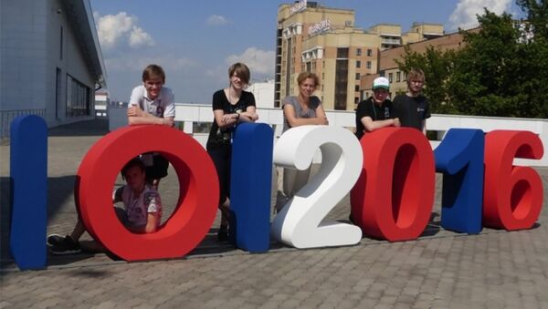 Литовская команда на 28-й международной олимпиаде по информатике в Казани - Sputnik Литва