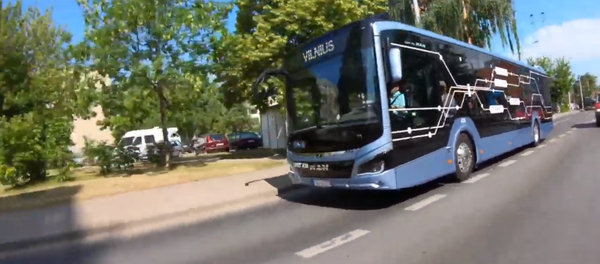 Мэрия Вильнюса показала на видео новый гибридный автобус MAN Lion's City - Sputnik Литва