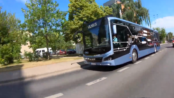 Мэрия Вильнюса показала на видео новый гибридный автобус MAN Lion's City - Sputnik Литва