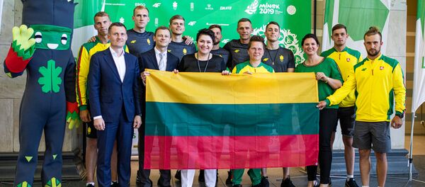 Pirmieji Lietuvos sportininkai išvyko į Europos žaidynes Baltarusijoje Pirmieji Lietuvos sportininkai išvyko į Europos žaidynes Baltarusijoje - Sputnik Lietuva