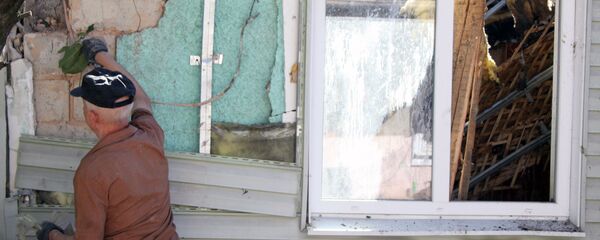 Последствия обстрела в Донецкой области, 17 июня 2019 года - Sputnik Lietuva