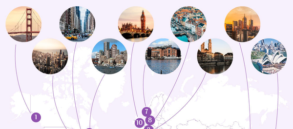 Рейтинг городов мира с лучшими зарплатами Рейтинг городов мира с лучшими зарплатами - Sputnik Литва