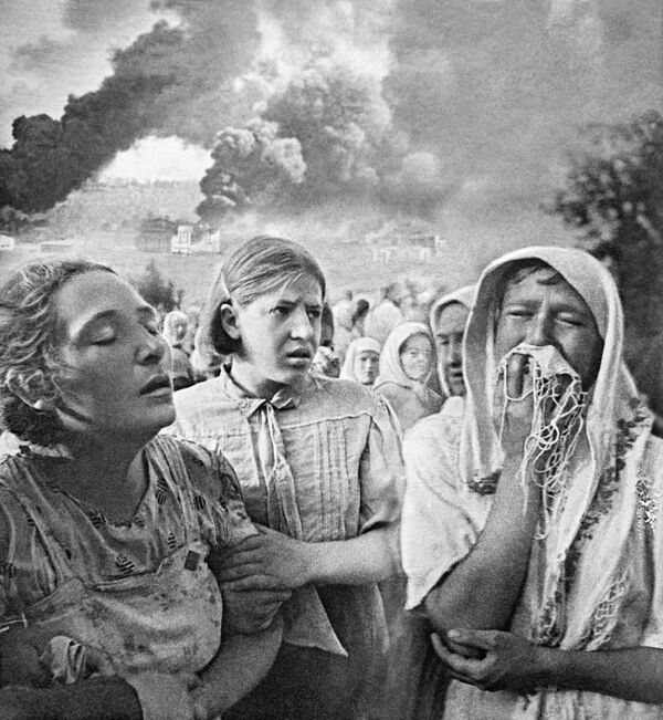 Didysis Tėvynės karas 1941–1945 metais. 1941 metų birželio 23 diena, Kijevas, Gruškių sritis. - Sputnik Lietuva