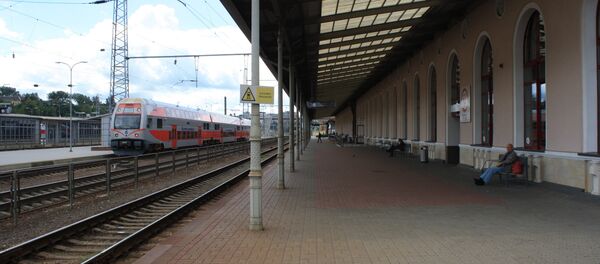 Железнодорожный вокзал Вильнюса - перрон - Sputnik Литва