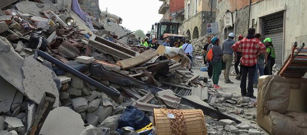 Последствия землетрясения в Италии - Sputnik Lietuva