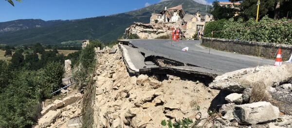 Последствия землетрясения в Италии - Sputnik Литва