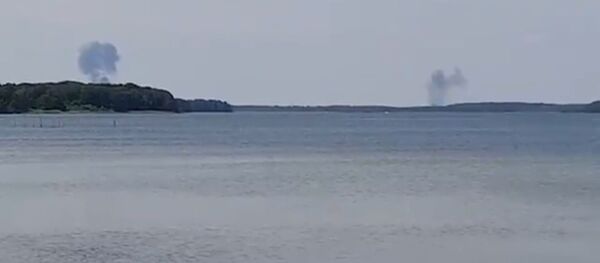 В Германии два истребителя столкнулись в воздухе В Германии два истребителя столкнулись в воздухе - Sputnik Lietuva