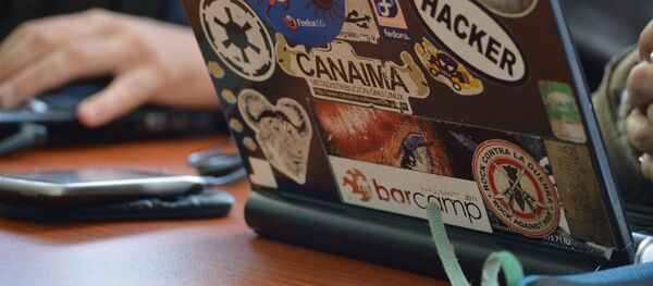 Ноутбук хакера, архивное фото Ноутбук хакера, архивное фото - Sputnik Lietuva