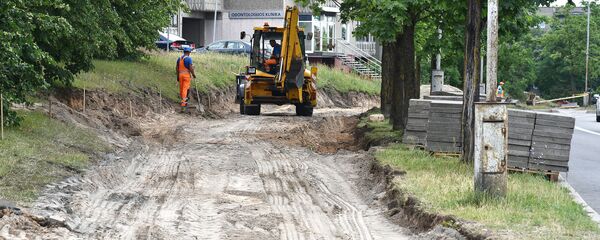 Работы по благоустройству и ремонту в Вильнюсе, архивное фото Работы по благоустройству и ремонту в Вильнюсе, архивное фото - Sputnik Lietuva