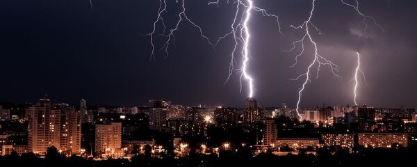Гроза над городом, архивное фото - Sputnik Литва