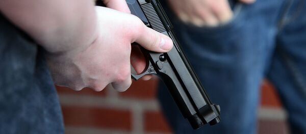 Пистолет в руке, архивное фото Пистолет в руке, архивное фото - Sputnik Литва