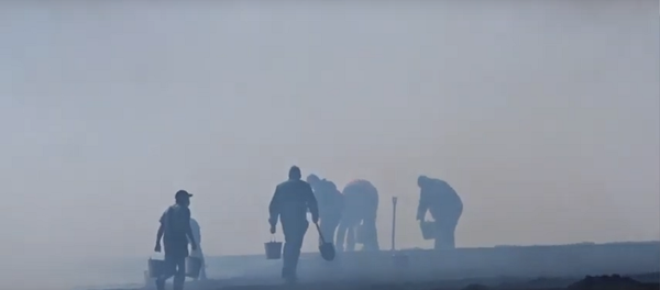 Пожар на торфянике в Шилутском районе Пожар на торфянике в Шилутском районе - Sputnik Lietuva